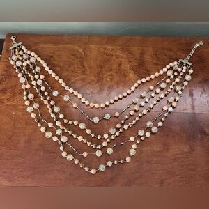 Elegant Multi-Strand Beaded Necklace